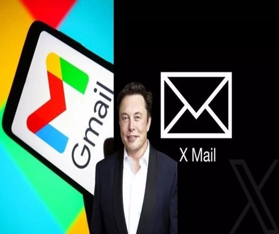 Elon Musk Xmail: Gmail Countdown Started 1 A person stands between a Gmail logo on a smartphone and a graphic labeled "X Mail" on a dark background.